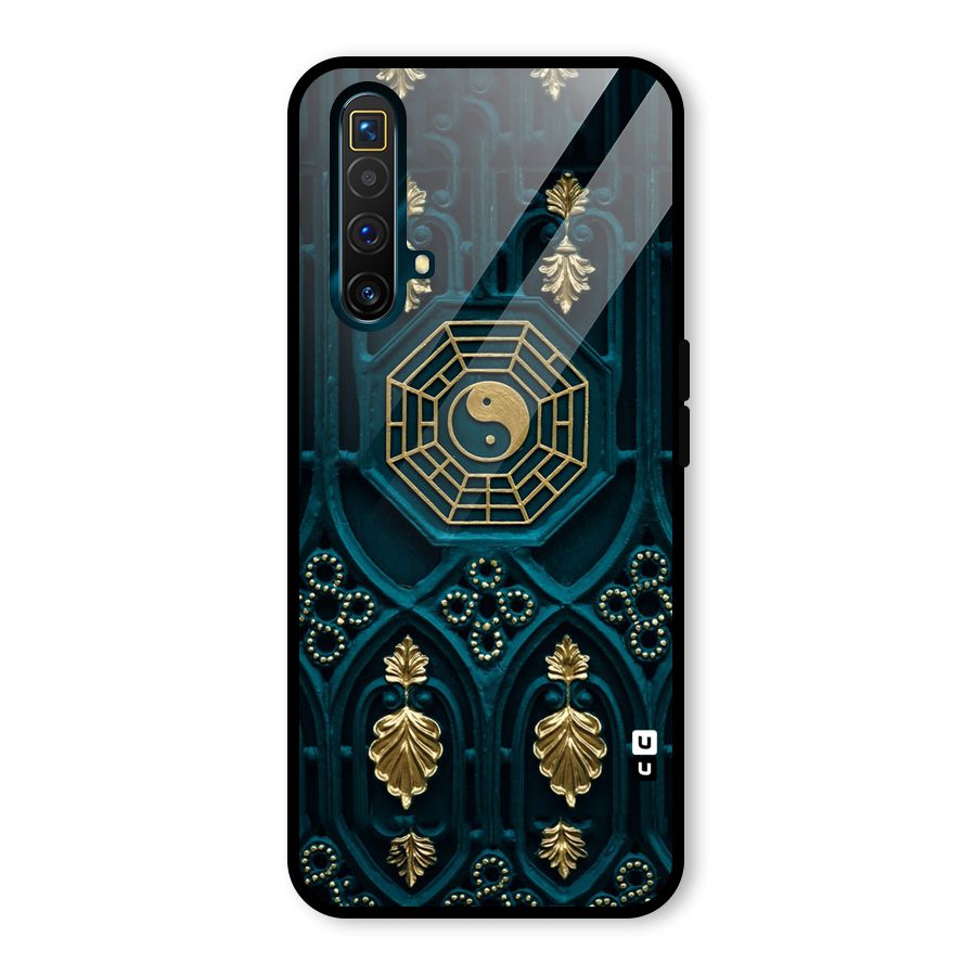 Peace Web Design Glass Back Case for Realme X3