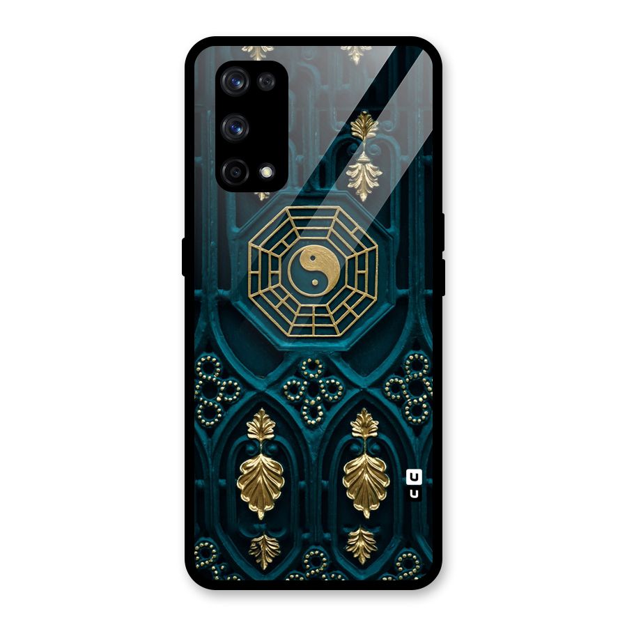 Peace Web Design Glass Back Case for Realme X7 Pro