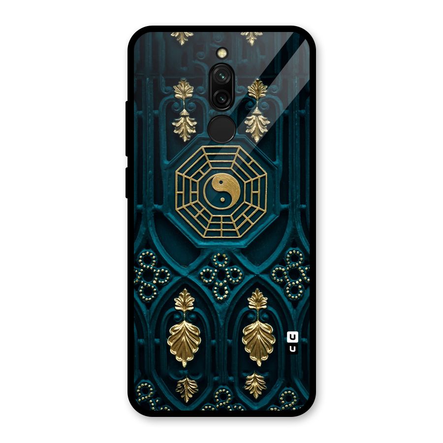 Peace Web Design Glass Back Case for Redmi 8