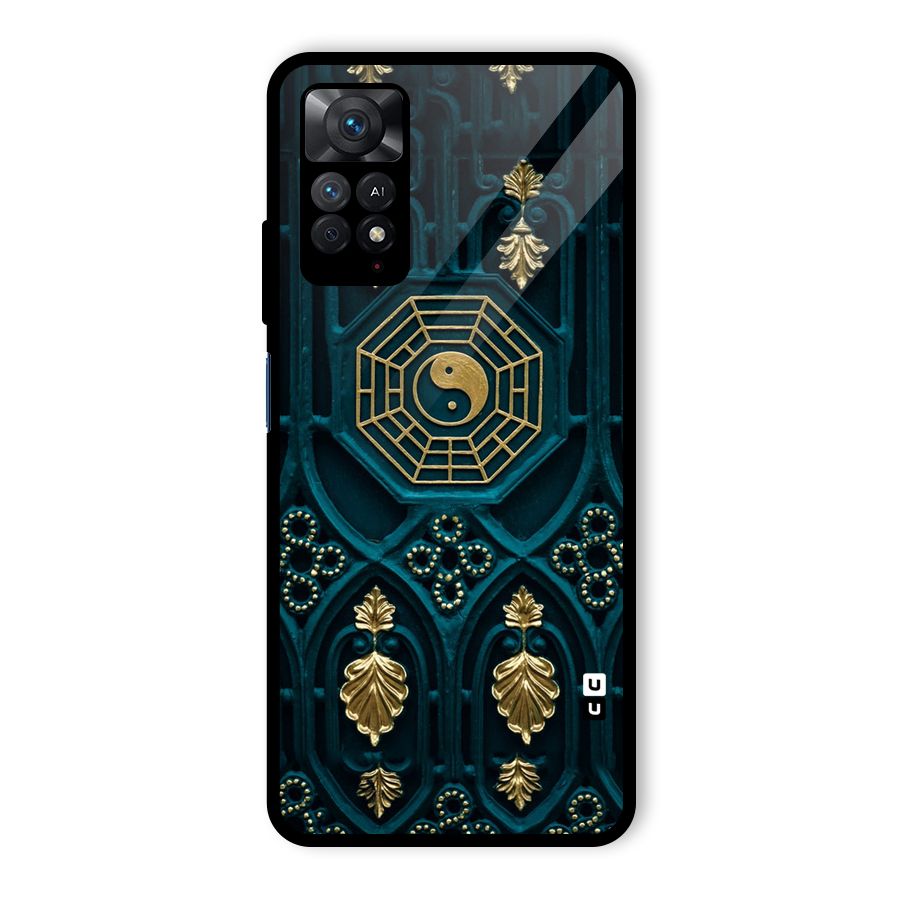 Peace Web Design Glass Back Case for Redmi Note 11 Pro
