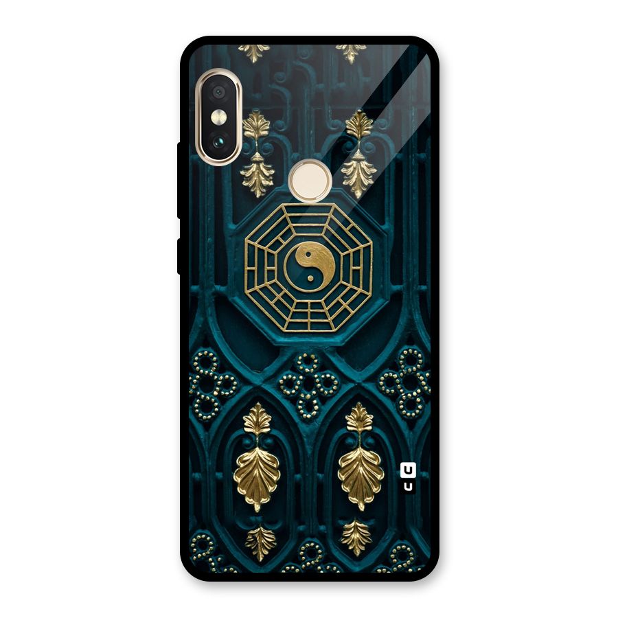 Peace Web Design Glass Back Case for Redmi Note 5 Pro