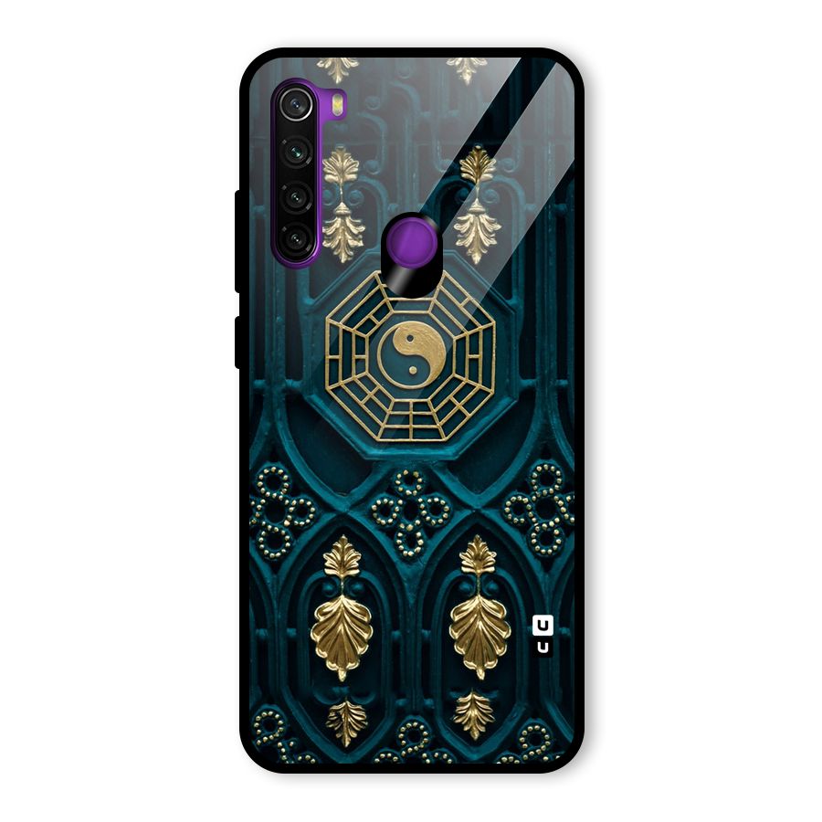 Peace Web Design Glass Back Case for Redmi Note 8