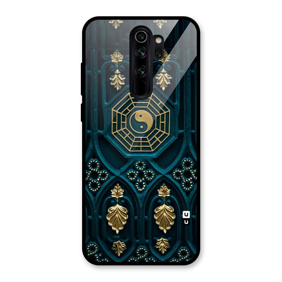 Peace Web Design Glass Back Case for Redmi Note 8 Pro