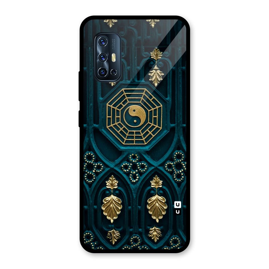 Peace Web Design Glass Back Case for Vivo V17