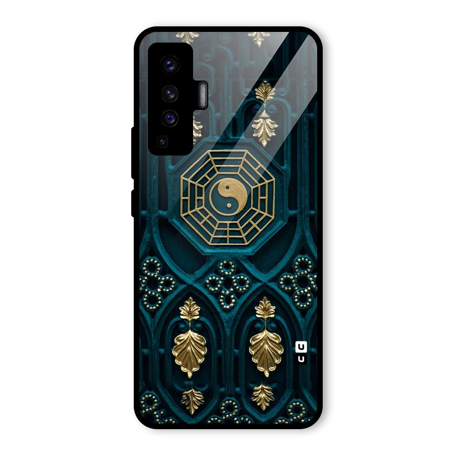 Peace Web Design Glass Back Case for Vivo X50