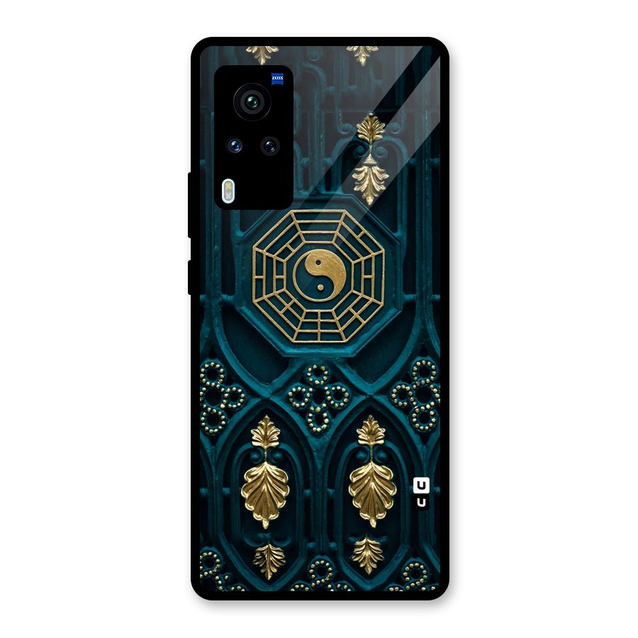 Peace Web Design Glass Back Case for Vivo X60 Pro