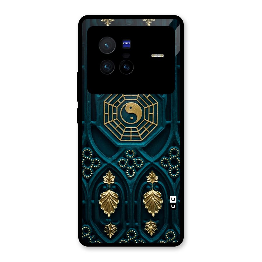 Peace Web Design Glass Back Case for Vivo X80