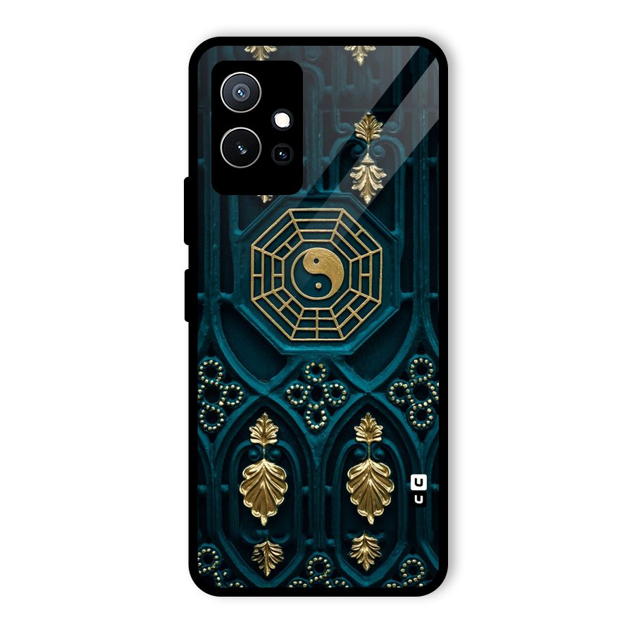 Peace Web Design Glass Back Case for Vivo Y75 5G