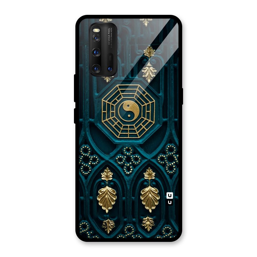 Peace Web Design Glass Back Case for Vivo iQOO 3
