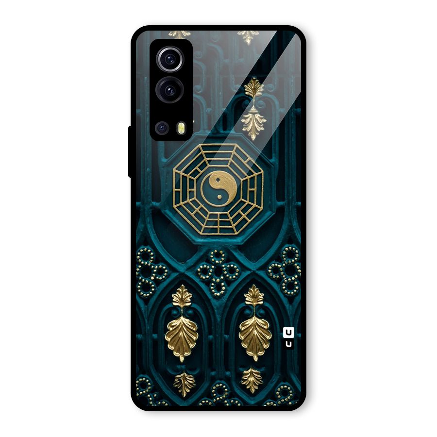 Peace Web Design Glass Back Case for Vivo iQOO Z3