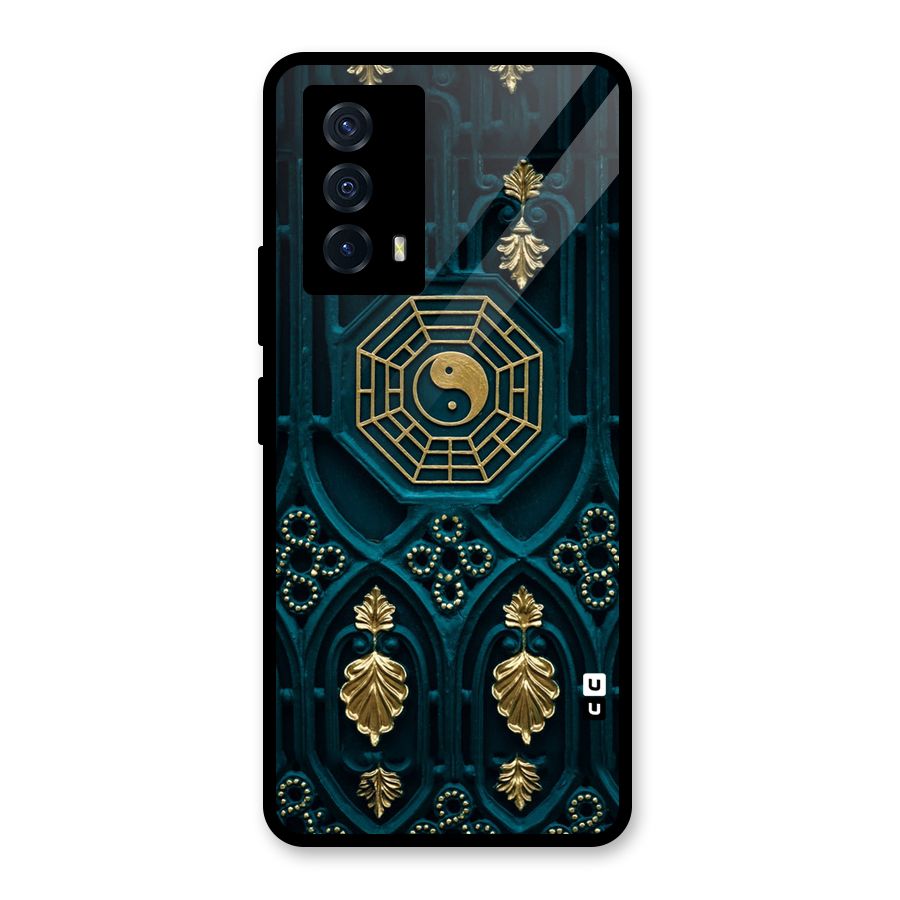 Peace Web Design Glass Back Case for Vivo iQOO Z5