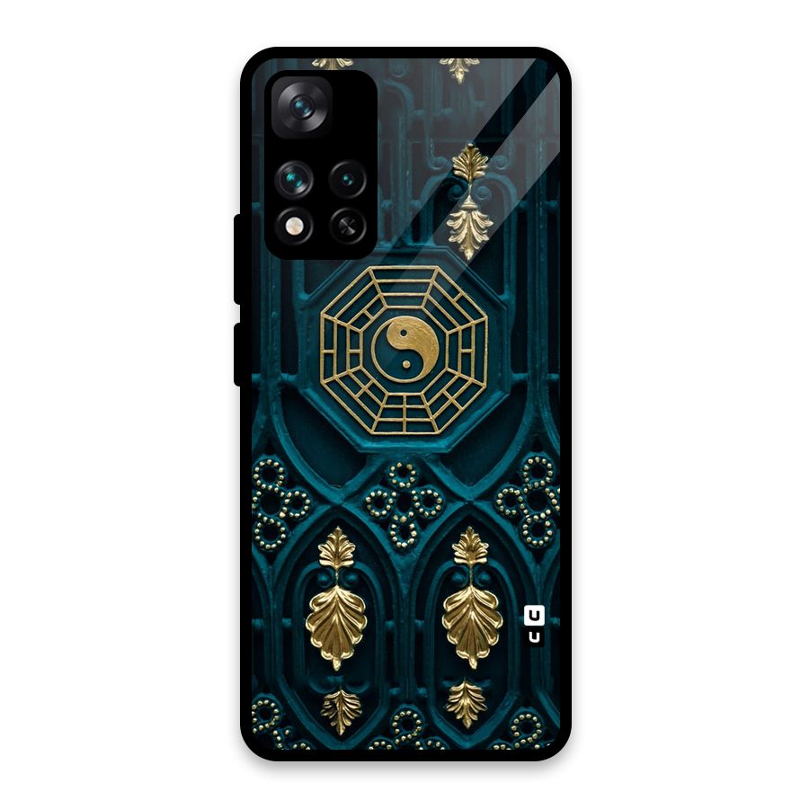 Peace Web Design Glass Back Case for Xiaomi 11i HyperCharge 5G