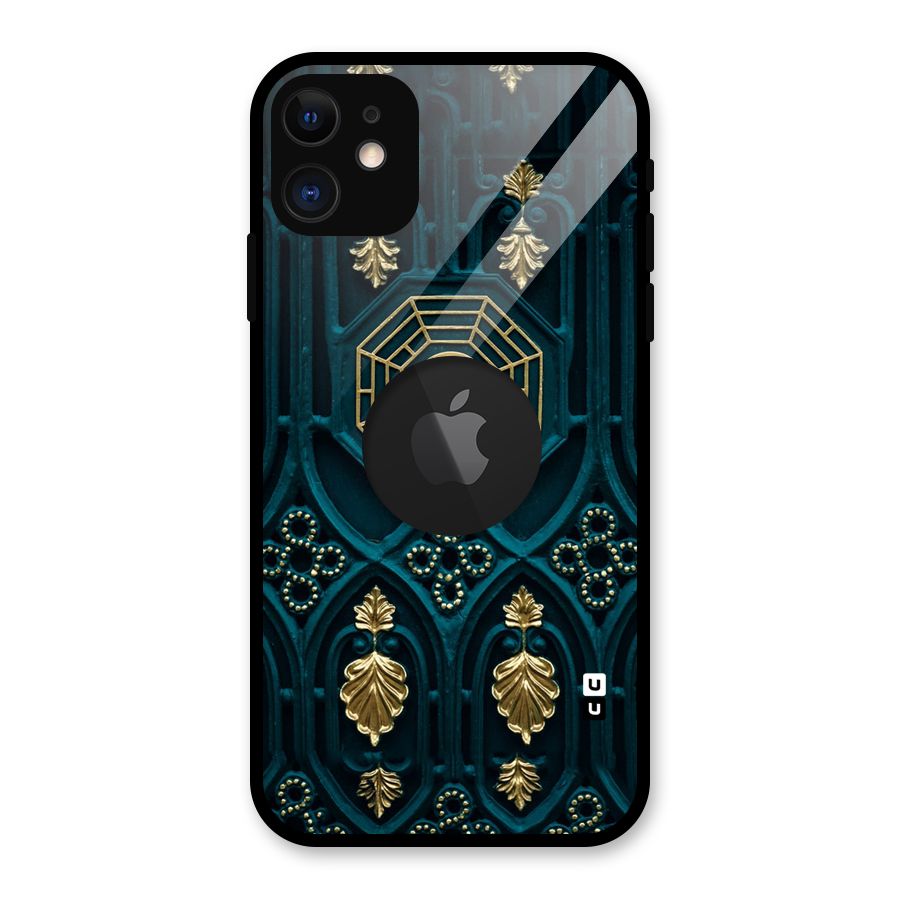 Peace Web Design Glass Back Case for iPhone 11 Logo Cut