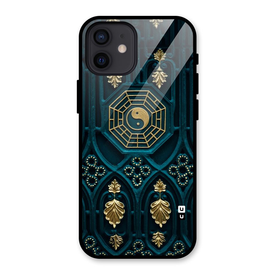 Peace Web Design Glass Back Case for iPhone 12