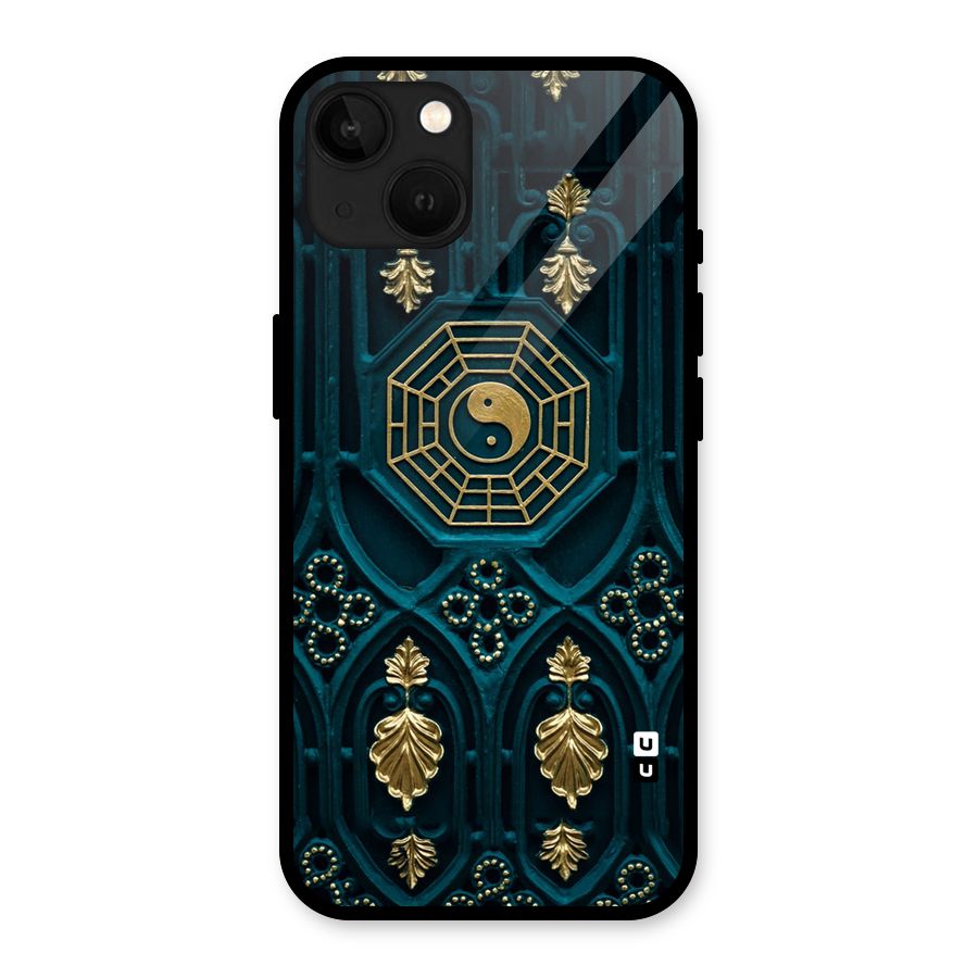 Peace Web Design Glass Back Case for iPhone 13
