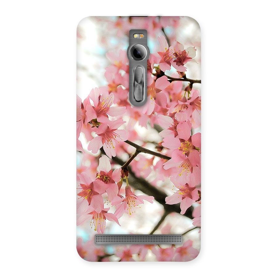 Peach Floral Back Case for Asus Zenfone 2