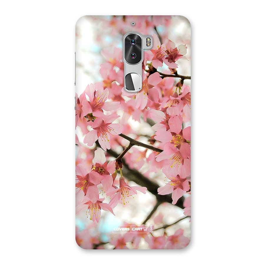 Peach Floral Back Case for Coolpad Cool 1