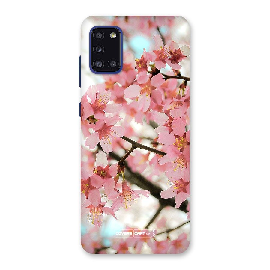 Peach Floral Back Case for Galaxy A31