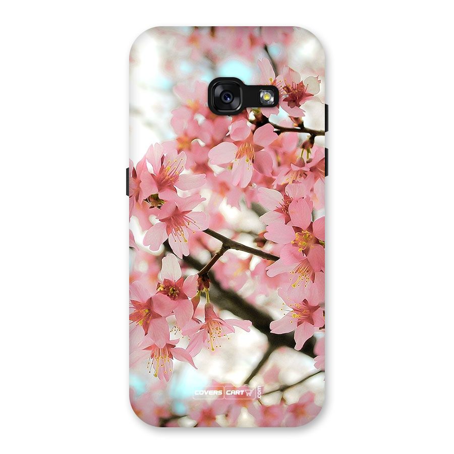 Peach Floral Back Case for Galaxy A3 (2017)