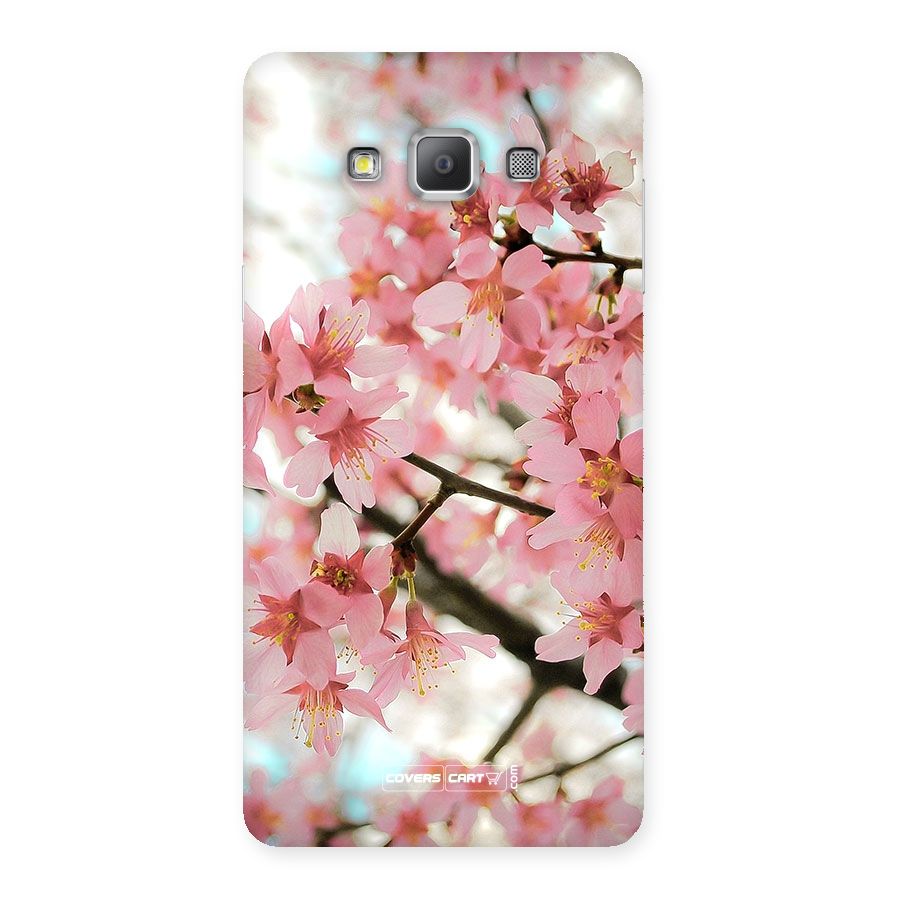Peach Floral Back Case for Galaxy A7