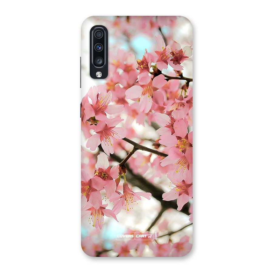 Peach Floral Back Case for Galaxy A70
