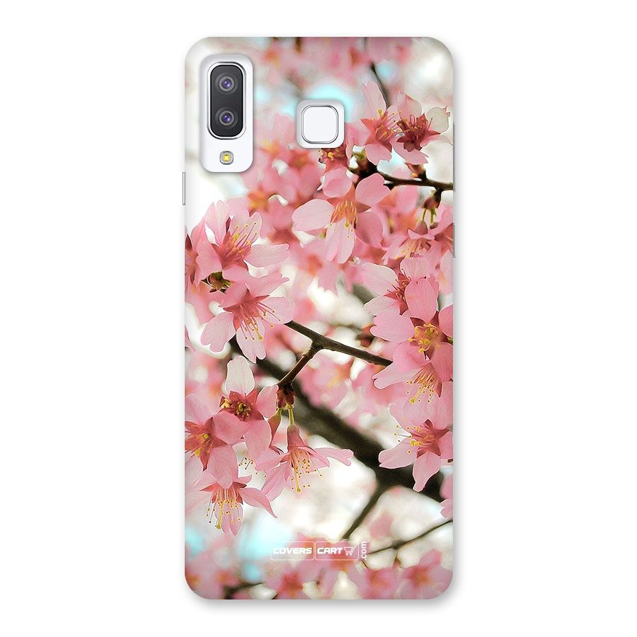 Peach Floral Back Case for Galaxy A8 Star