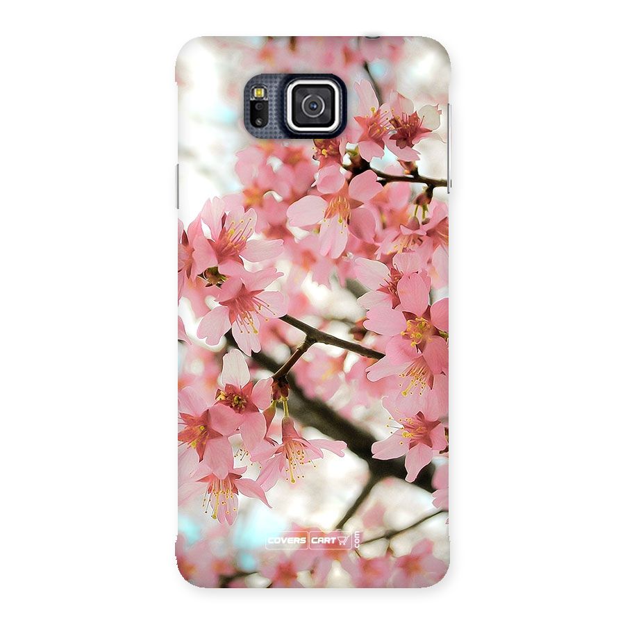Peach Floral Back Case for Galaxy Alpha
