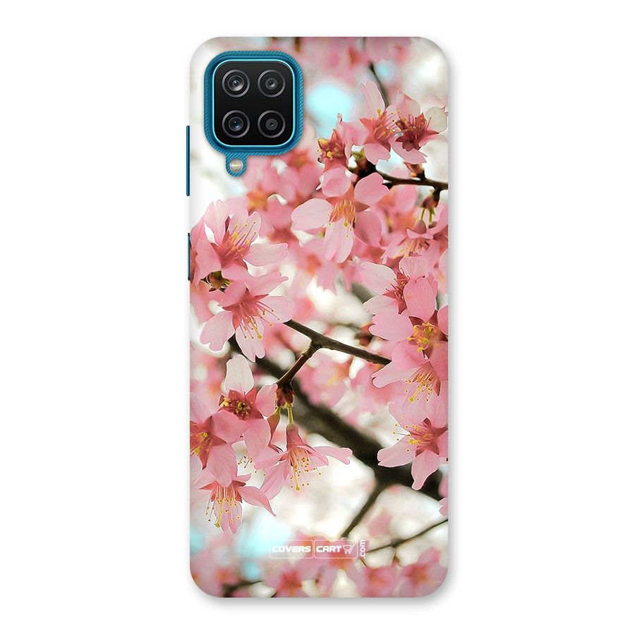 Peach Floral Back Case for Galaxy F12