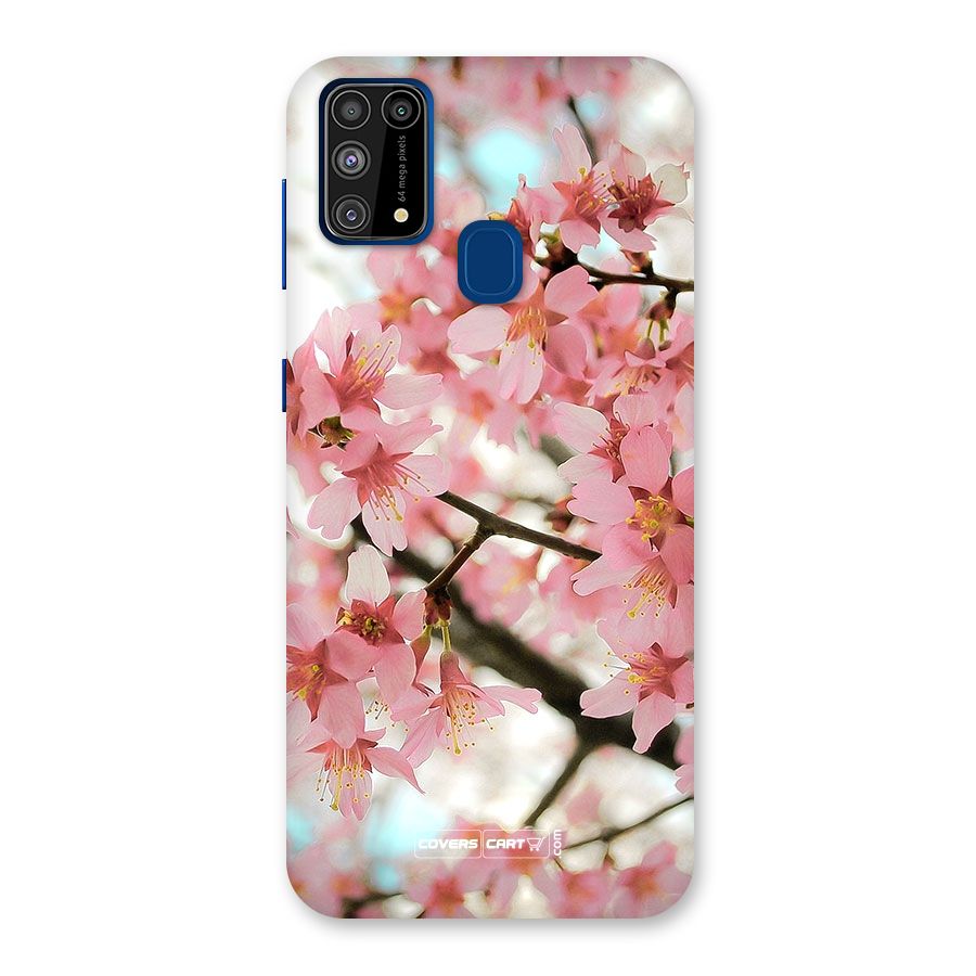 Peach Floral Back Case for Galaxy F41