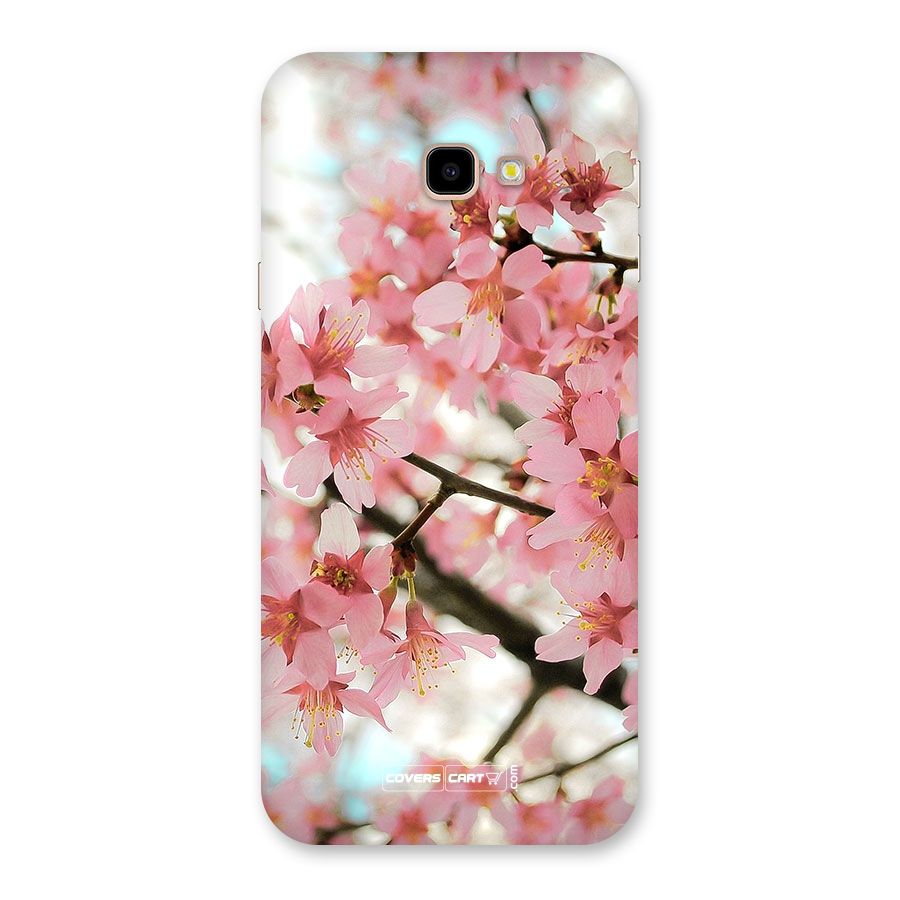 Peach Floral Back Case for Galaxy J4 Plus