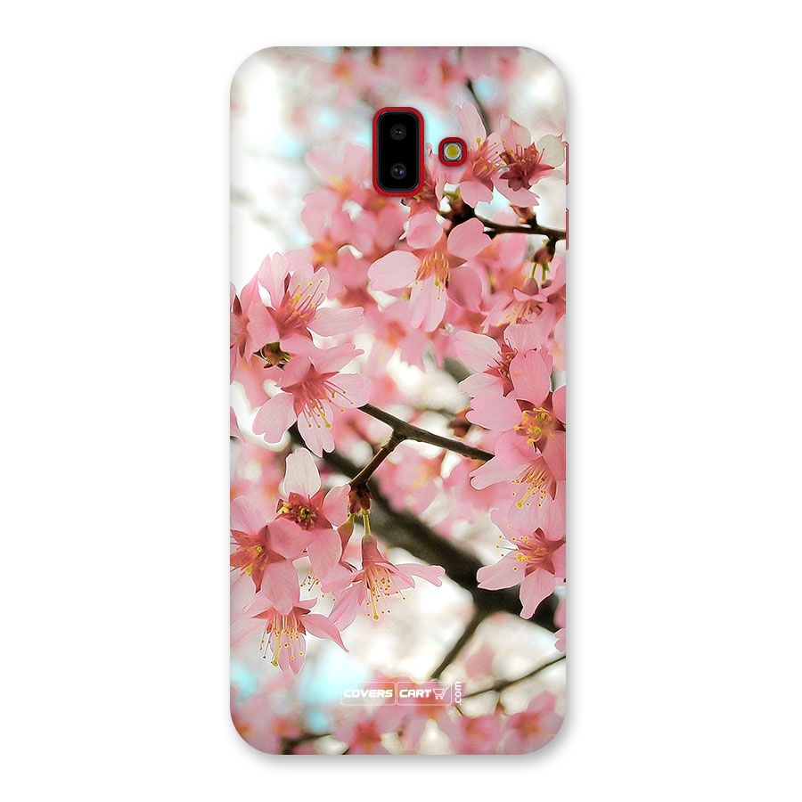 Peach Floral Back Case for Galaxy J6 Plus