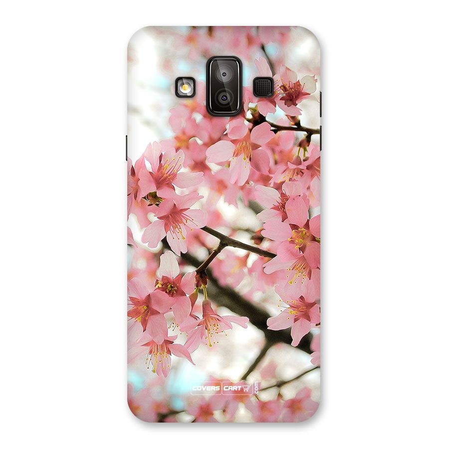 Peach Floral Back Case for Galaxy J7 Duo