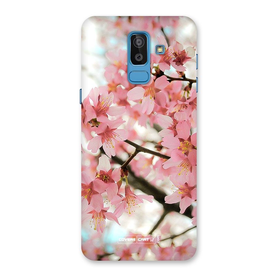 Peach Floral Back Case for Galaxy J8