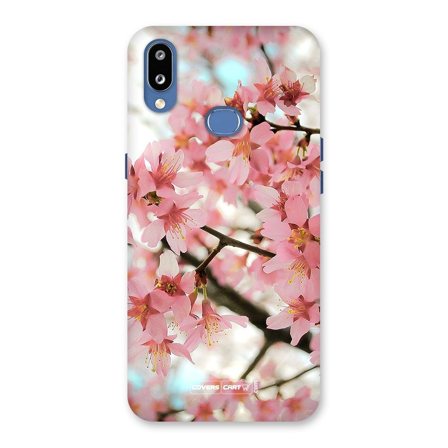 Peach Floral Back Case for Galaxy M01s