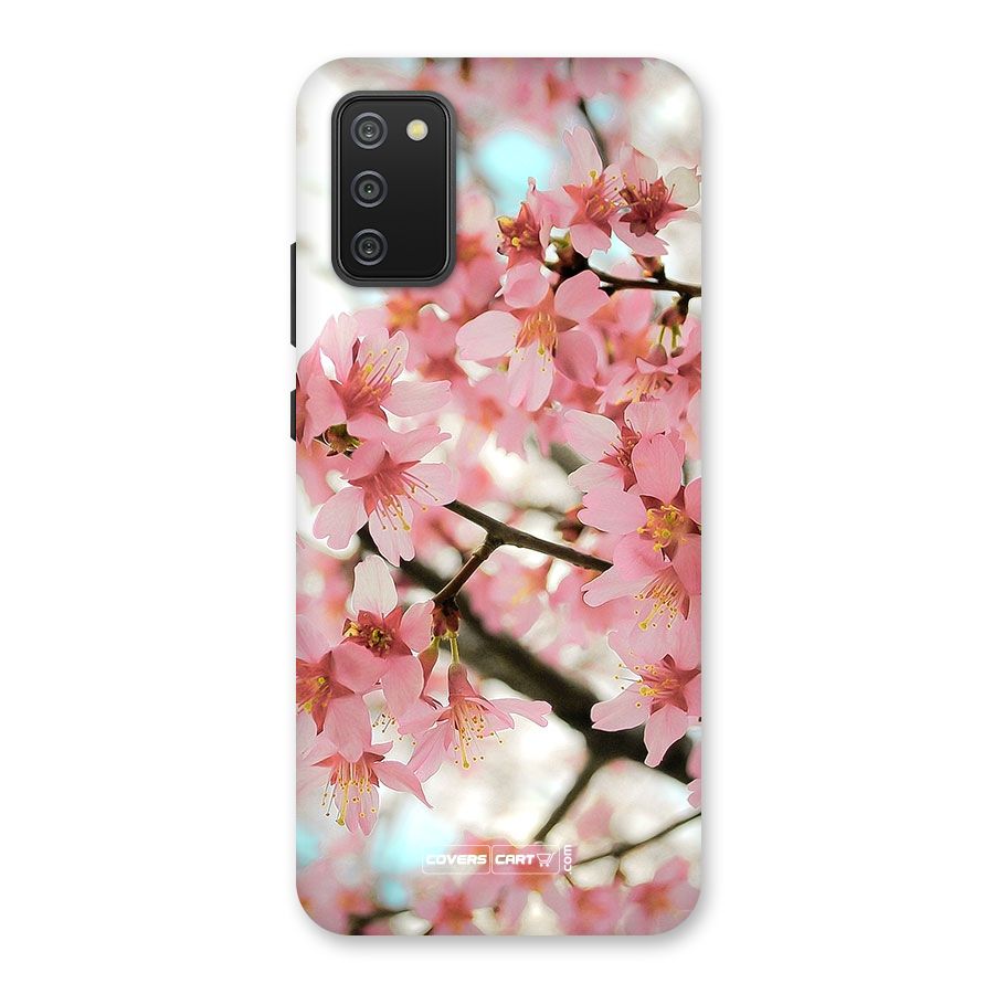 Peach Floral Back Case for Galaxy M02s