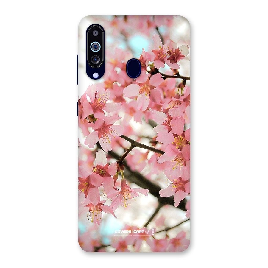 Peach Floral Back Case for Galaxy M40