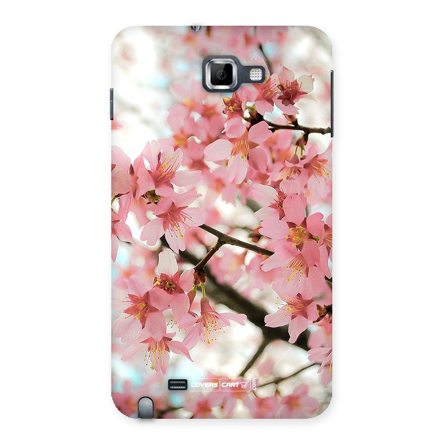 Peach Floral Back Case for Galaxy Note