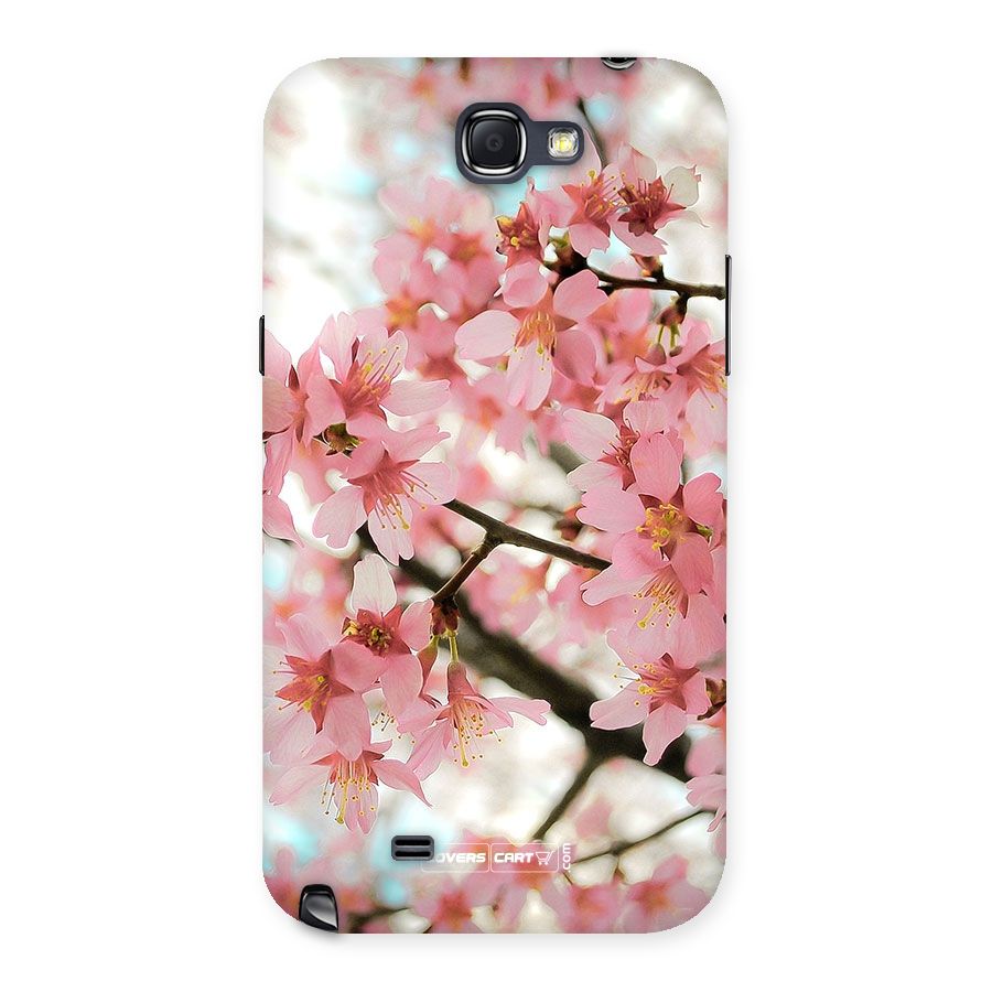 Peach Floral Back Case for Galaxy Note 2
