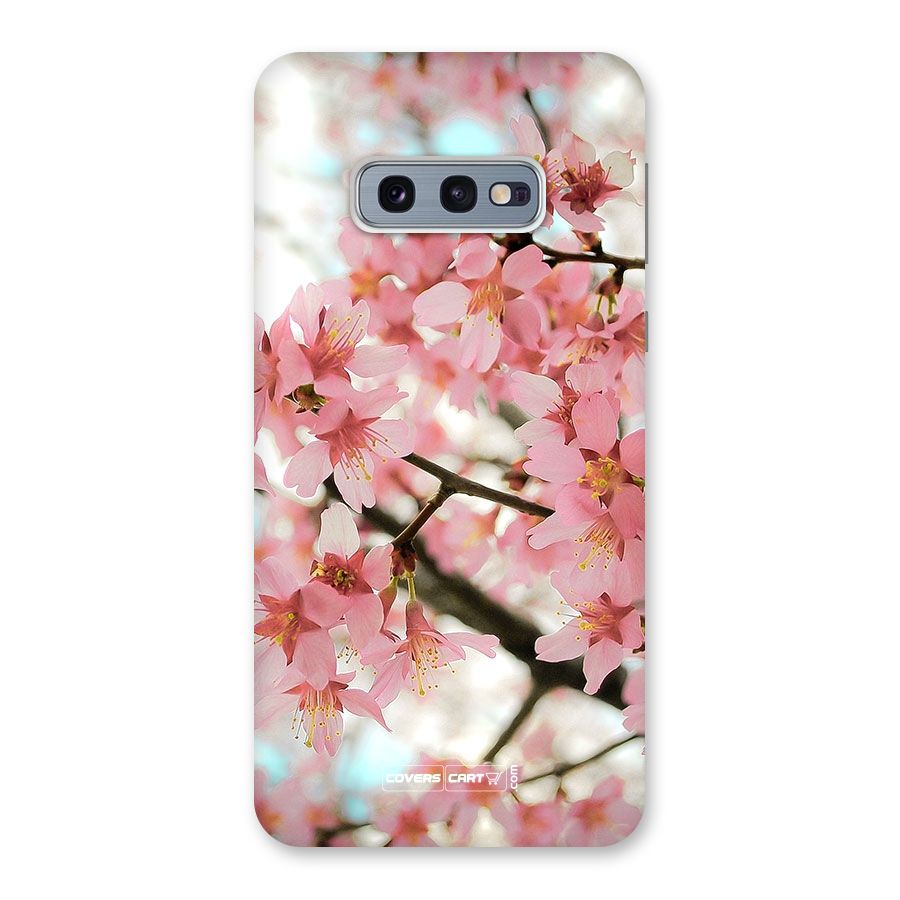 Peach Floral Back Case for Galaxy S10e