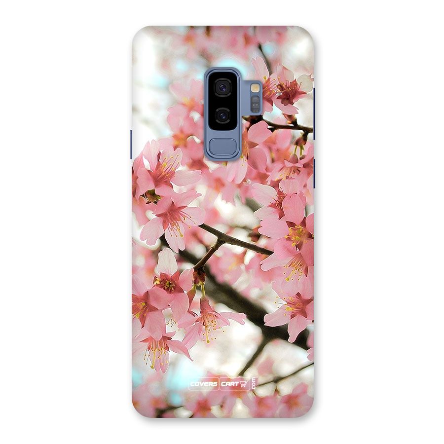 Peach Floral Back Case for Galaxy S9 Plus