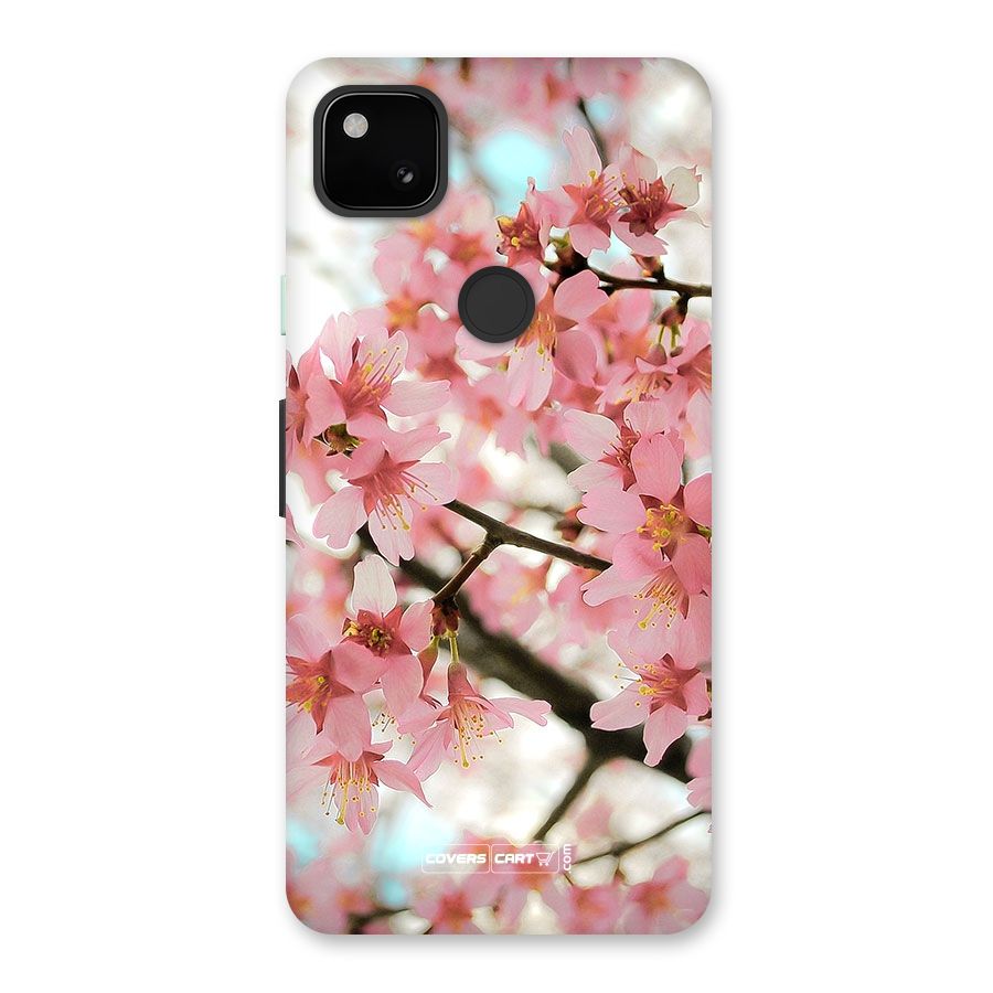 Peach Floral Back Case for Google Pixel 4a