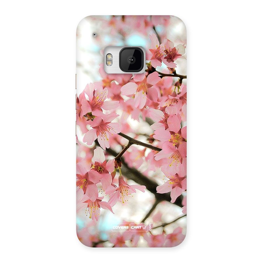 Peach Floral Back Case for HTC One M9