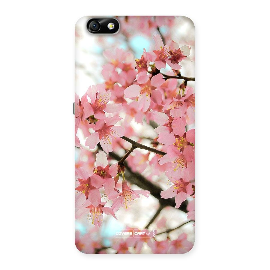 Peach Floral Back Case for Honor 4X