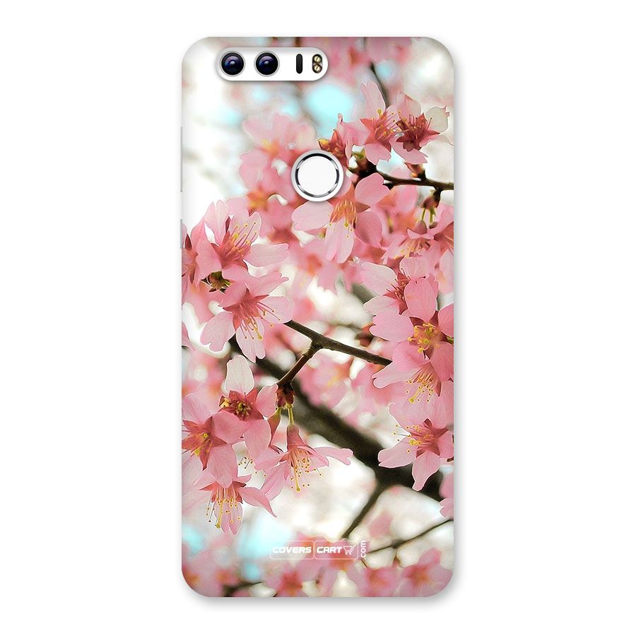Peach Floral Back Case for Honor 8