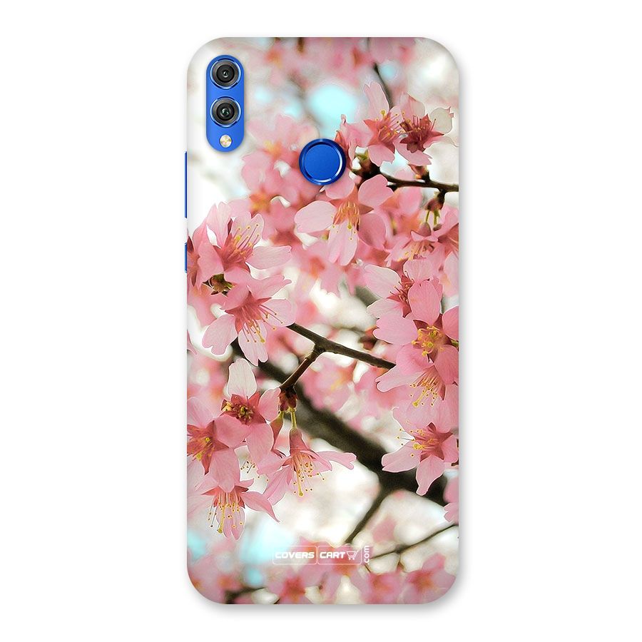 Peach Floral Back Case for Honor 8X