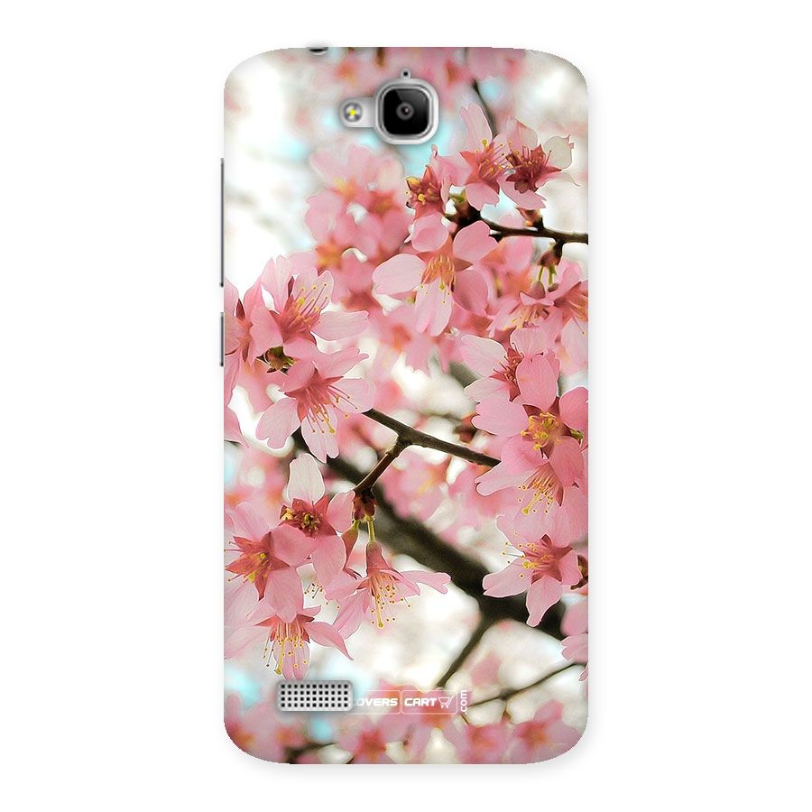 Peach Floral Back Case for Honor Holly