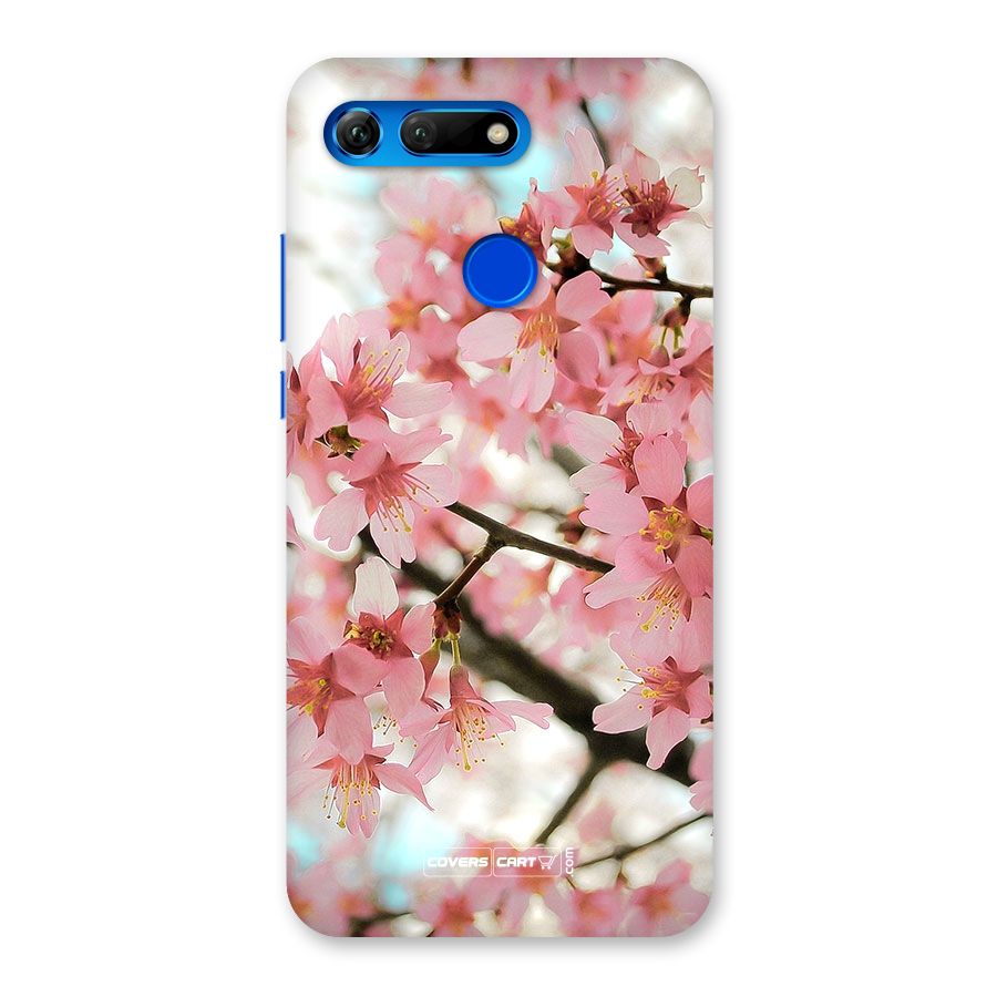 Peach Floral Back Case for Honor View 20