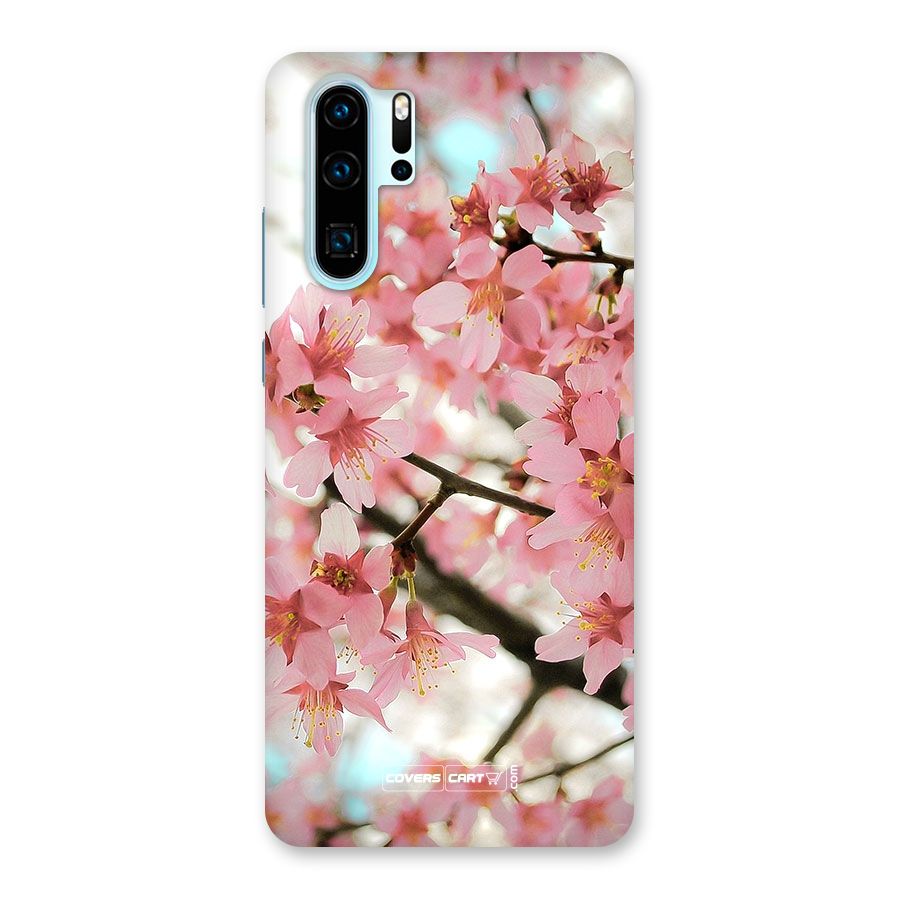 Peach Floral Back Case for Huawei P30 Pro