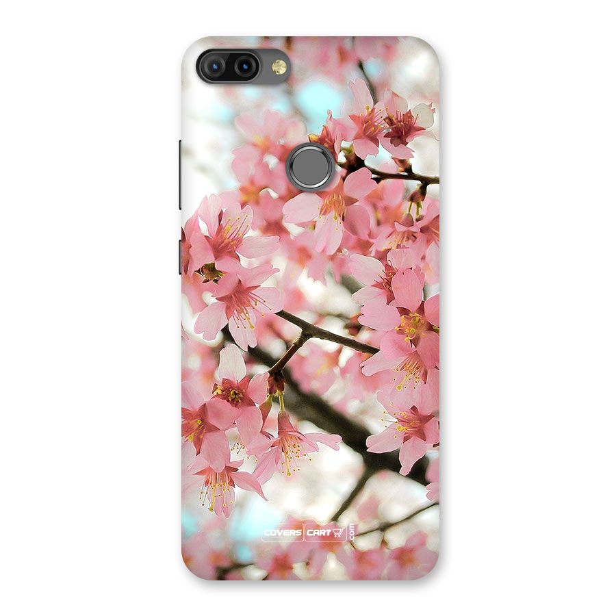 Peach Floral Back Case for Infinix Hot 6 Pro