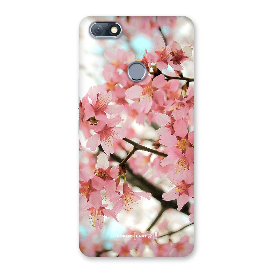 Peach Floral Back Case for Infinix Note 5